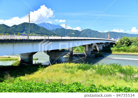 Looking towards Nagano Station/Nagano Prefectural Office from near Tanbashima Bridge/Sai River (Nagano City, Nagano Prefecture) [September 2022] 94735534