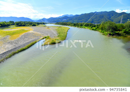 丹波島大橋 / 從西川看上游（長野縣長野市）[2022年9月] 94735841