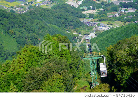 Mt. Katsuragi Ropeway Looking down at the trailhead from the summit 94736430