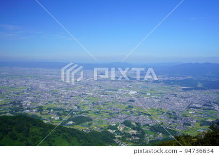A large panorama overlooking the Nara Basin from Mt. Katsuragi 94736634