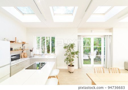 Kitchen dining interior image with bright light Kitchen dining interior image with bright light 94736683
