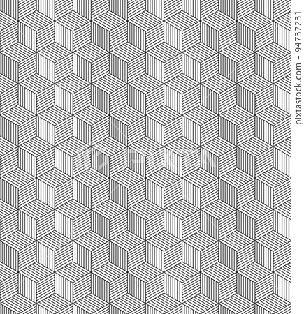 The geometric pattern with lines. Seamless vector background. Graphic modern pattern. Simple lattice graphic design. Vector illustration The geometric pattern with lines. Seamless vector background. Graphic modern pattern. Simple lattice graphic design. Vector illustration 94737231