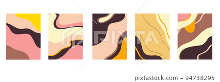 Abstract modern templates with nude neutral tones 94738295