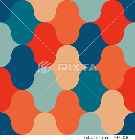 Vintage Damask seamless pattern in the style of 70 Vintage Damask seamless pattern in the style of 70 94738305