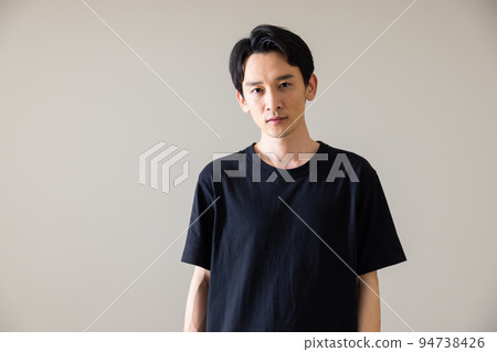 man in black t-shirt man in black t-shirt 94738426
