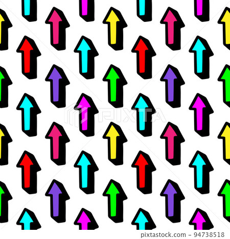 Seamless pattern with multicolored arrows .Vector illustration 94738518
