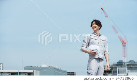 young male site supervisor young male site supervisor 94738966