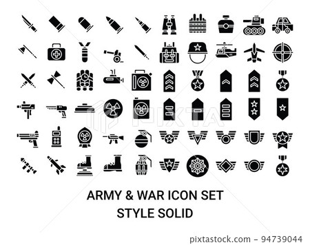 illustration vector and logo Icon Army weapon...-插圖素材 [94739044] - PIXTA圖庫