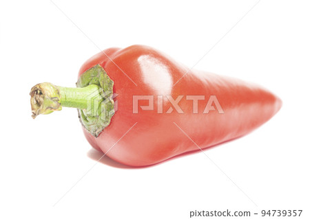 red bell sweet peppers isolated on white background. 94739357