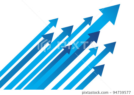 Business arrow rising diagonal 94739577