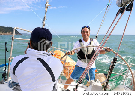 Sailing from Nushima (Awaji Island, Hyogo Prefecture) 94739755