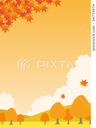 秋天_秋葉_背景_垂直_6 秋天_秋葉_背景_垂直_6 94739974