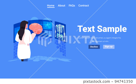 doctor radiologist examining MRI scan of patient brain health care medical treatment concept horizontal doctor radiologist examining MRI scan of patient brain health care medical treatment concept horizontal 94741350