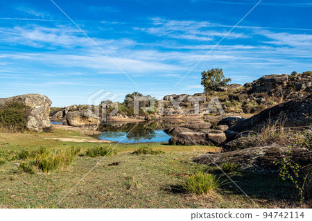 Los Barruecos Natural Monument, Malpartida de Caceres, Extremadura, Spain. 94742114