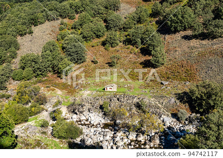 Los Pilones Gorge at Natural Reserve Gorge of hell, Garganta de los Infiernos in Extremadura, Spain 94742117