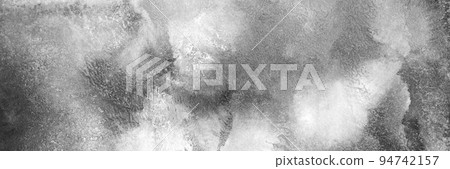 Watercolor black texture background. Grey dark abstract landscape gradient 94742157