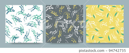 Spring Floral Pattern. Seamless Lily Bell Fabric Design. Fresh Botanical Invitation. Floral Pattern Set. Romantic Leaf Illustration. Bud of Convallaria Majalis. Floral Pattern Set. Spring Floral Pattern. Seamless Lily Bell Fabric Design. Fresh Botanical Invitation. Floral Pattern Set. Romantic Leaf Illustration. Bud of Convallaria Majalis. Floral Pattern Set. 94742735