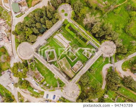 Drone view of the barracks in the fortress Spanjola 94743789