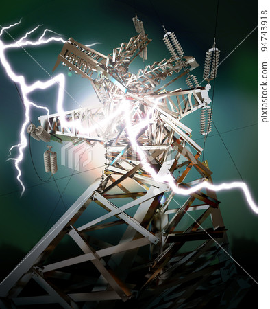Lightning strike. Crash Lightning strike. Crash 94743918