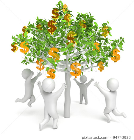 Dollar grows on a tree. Money Tree 94743923