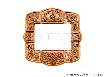 Pottery isolated frame ornament celtic symbol bird stylized animal mythological bird fantasy art deco frame medieval pattern celtic border. Celtic knot border medieval frame decorative border design 94744866