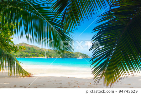 Anse Lazio - the most beautiful beach of Seychelles. Praslin, Seychelles 94745629