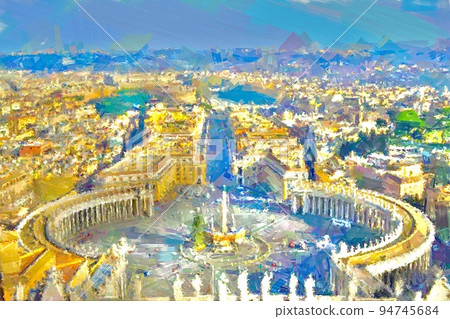 Landscape of Rome, Italy Landscape of Rome, Italy 94745684