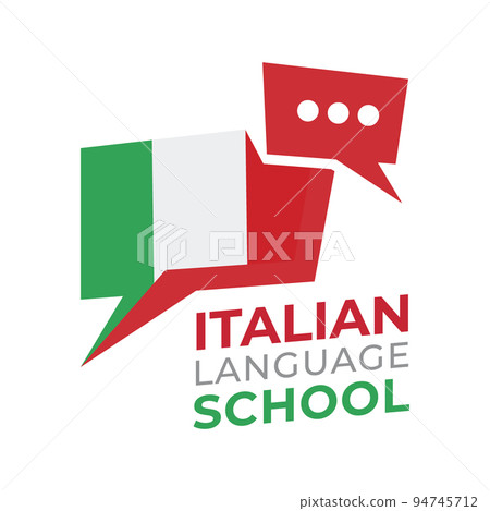 Vector logo of the Italian language school Vector logo of the Italian language school 94745712
