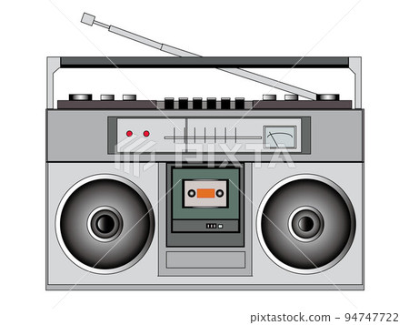 Showa Retro ~ 立體聲收音機盒式播放器 94747722