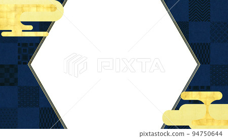Japanese checkered background 94750644