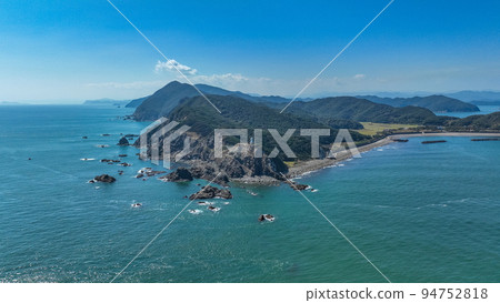 [Tokushima] Gamoda Cape [Drone aerial photography] 94752818