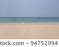 Nature landscape view of beautiful tropical beach and sea in sunny day. Beach sea space area 94752994