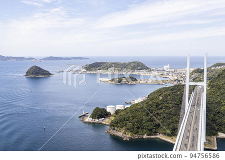 View from the top of Nagasaki Goddess Ohashi Main Tower [Nagasaki City, Nagasaki Prefecture] 94756586