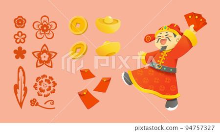 Caishen chinese new year set Caishen chinese new year set 94757327