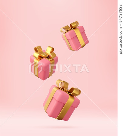 3d white gift boxes 94757658