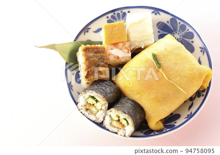 Take a bird's-eye view of chakin sushi, a treat on a special day 94758095
