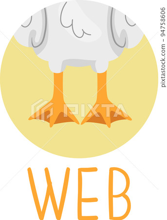 Animal Body Part Duck Web Feet Illustration 94758606
