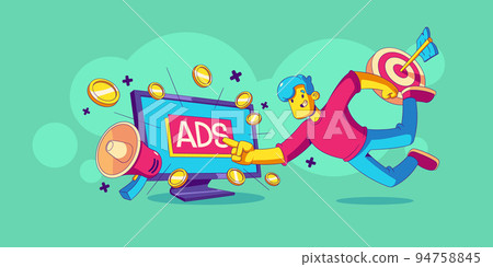 Pay per click, ads marketing strategy 94758845