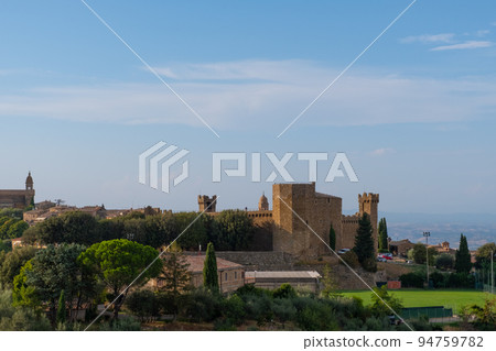 Beautiful view of Tuscany landscape and landmarks. Summer in Italy Beautiful view of Tuscany landscape and landmarks. Summer in Italy 94759782