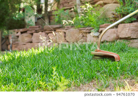 electric braid on grass background 94761070