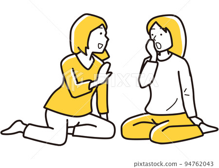 people sitting talking clipart