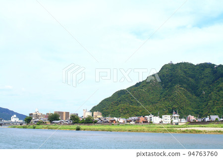 金花山，岐阜城和長良川的風景 94763760