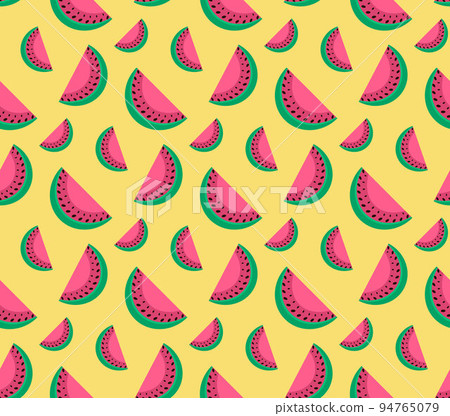 Seamless pattern of fruit watermelon. 94765079