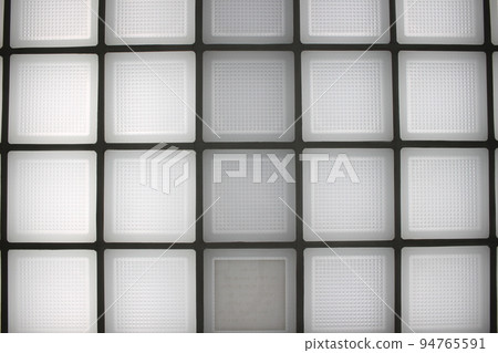 Textured tile walls, white tile wallpaper, wallpaper, design glass, gap glass, light refraction, light reflection 94765591