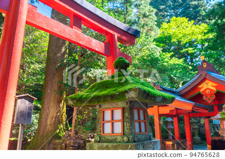 充滿活力的夏天的箱根神社 94765628