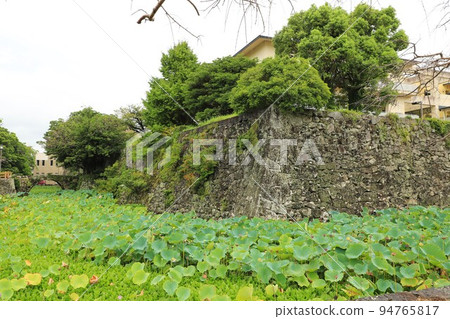 Inner moat of Ishida Castle and Meganebashi Gate 94765817
