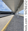 Taxi drop-off area of Kansai International Airport in sunny weather with no people 94766152