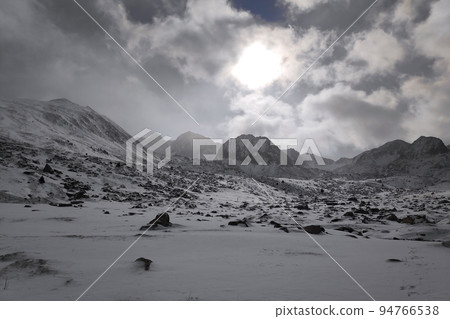 Snow-capped mountains in Pas de la Casa 94766538