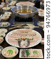 A full-course meal of conger eel hotpot and conger eel at an inn on Awaji Island 94766973