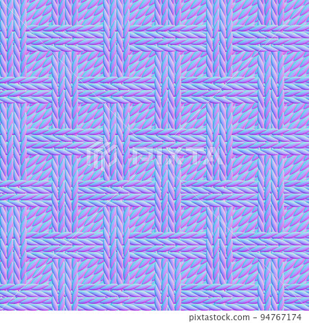 Normal map of knit material (seamless pattern) Normal map of knit material (seamless pattern) 94767174